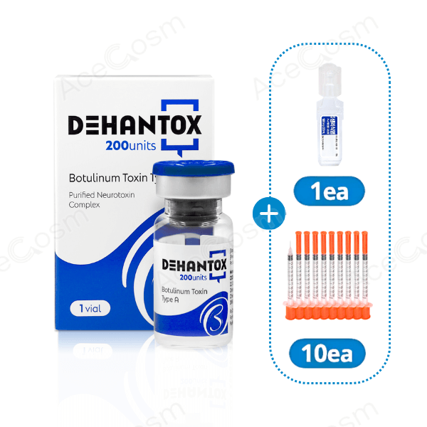 [SET] DEHANTOX 200U + SALINE 20ML + SYRINGES